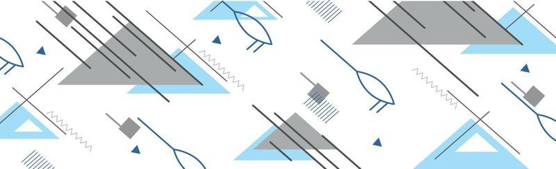 Abstract background with different geometric shapes
