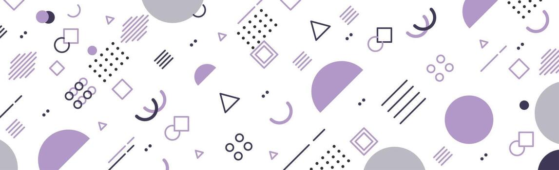 Abstract background with different geometric shapes vector