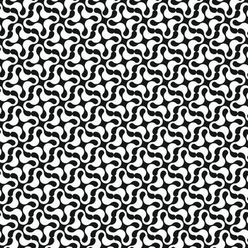 Seamless pattern, various geometric shapes on a white background vector
