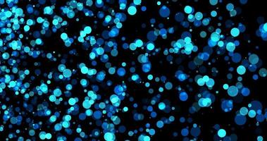 Particles blue bokeh glitter awards dust abstract background photo