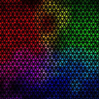 Fondo de vector multicolor claro con estilo poligonal.