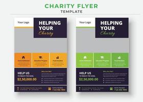 charity flyer Template, life charity existence promotion, flyer design vector