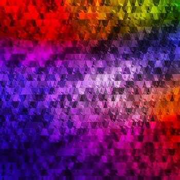 patrón de vector azul oscuro, rojo con líneas, triángulos.