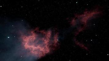 Fliege durch den Weltraum Milchstraße Hintergrund video