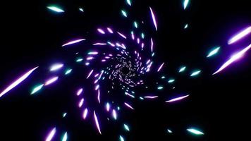 abstrakt virvel neon partiklar bakgrund video
