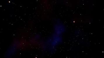 fundo do espaço da nebulosa vermelha e azul
