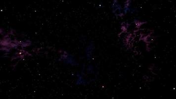 fondo oscuro del espacio de la nebulosa cósmica video