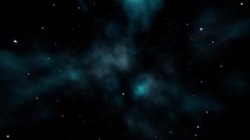 volando al espacio de la nebulosa cian video
