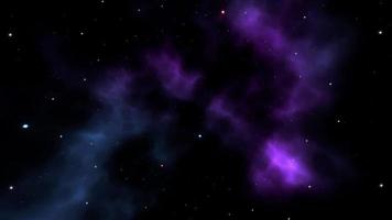Flight on the Galaxy Nebula Space video