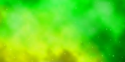 Light Green vector pattern with abstract stars.