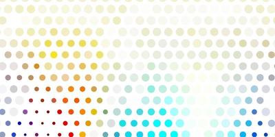 Light blue, yellow vector layout with circle shapes.