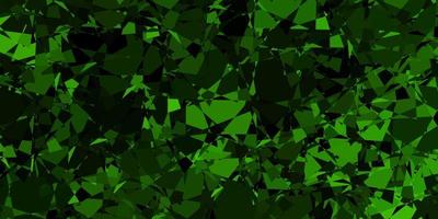 Dark Green vector layout with triangle forms.