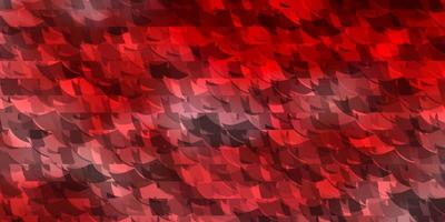 Dark Red vector backdrop with lines, triangles.