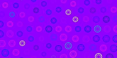 Light Multicolor vector backdrop with mystery symbols.