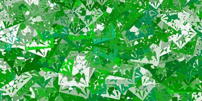 Light Green vector pattern with polygonal shapes.