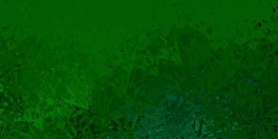 Dark green vector template with triangle shapes.