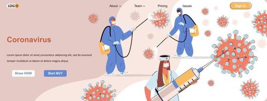 banner web coronavirus vector