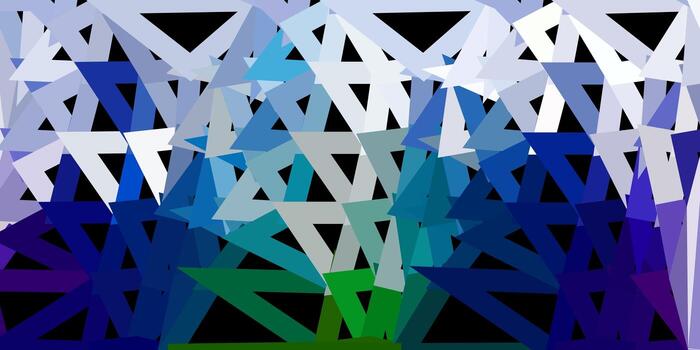 Dark multicolor vector triangle mosaic pattern.