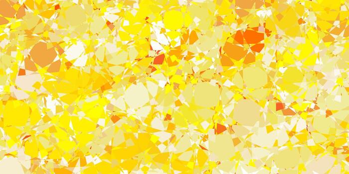 Light Yellow vector background with polygonal forms.