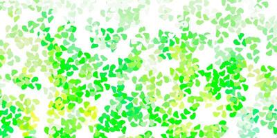 Light green, yellow vector template with abstract forms.