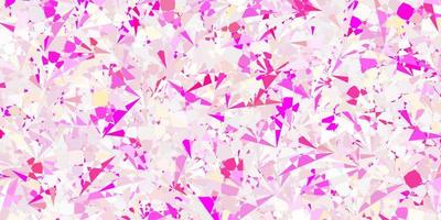 Light Pink vector pattern with polygonal shapes.