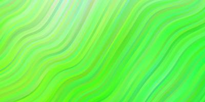 Light Green vector background with curves.