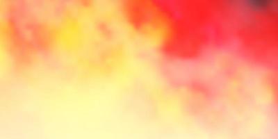 Light Orange vector backdrop with cumulus.