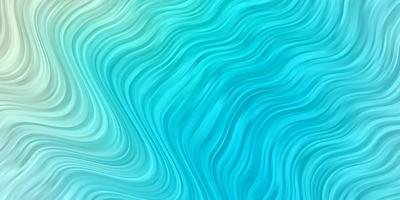 Light Blue, Green vector background with curved lines.