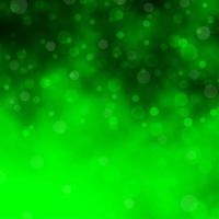 Light Green vector background with circles.