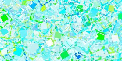 Light Blue, Green vector background with triangles.