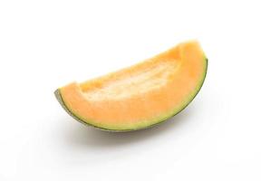 Cantaloupe melon on white background photo