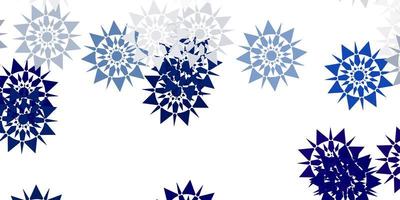 Light gray vector template with ice snowflakes.