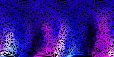 Dark pink, blue vector gradient polygon texture.