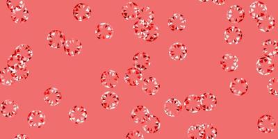 Light red vector texture with disks.