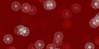 Light red vector natural artwork with flowers.