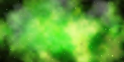 Light Green, Yellow vector texture with beautiful stars.