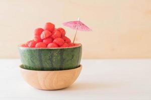 Fresh watermelon on the table photo