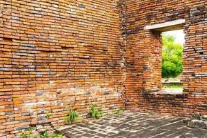 Beautiful old architecture historic of Ayutthaya in Thailand - boost up color processing style photo