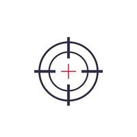 Target aim, crosshair vector icon