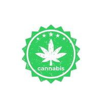 marihuana, vector de cannabis