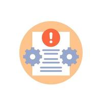 Error report or failed test icon vector