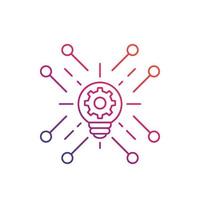 innovations and technology line icon vector