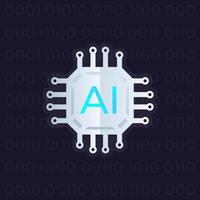 Artificial intelligence, AI vector illustration