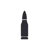 bullet on white vector icon