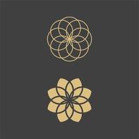 Geometric arabic ornamental symbols template vector