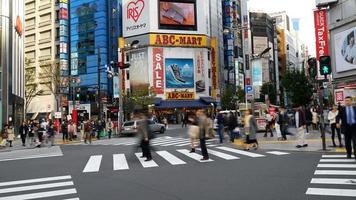 lapso de tiempo, shinjuku, área, en, tokio, ciudad, japón video