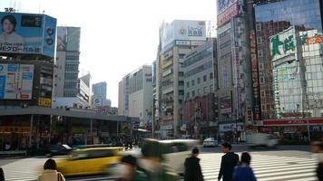 área de lapso de tempo de Shinjuku na cidade de Tóquio, Japão