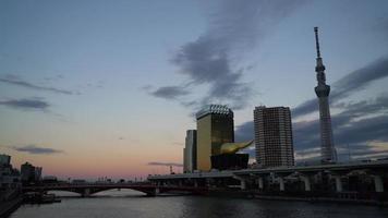 Skyline der Stadt Tokio in Japan video