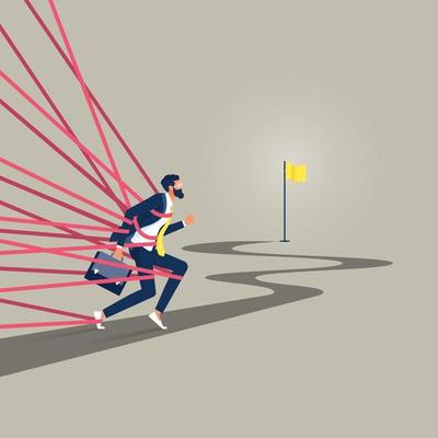 Fired job and business failure concept