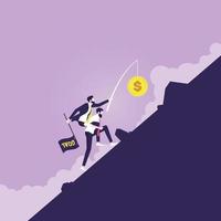 Pursuit of Money-Business vector concept